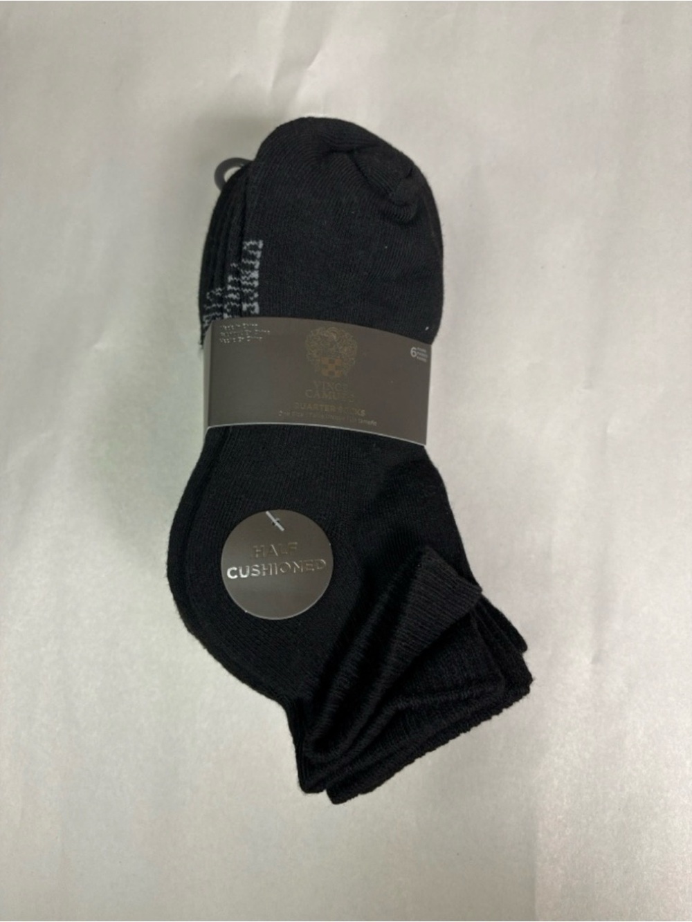 New Vince Camuto Socks Women’s 6 Pair Black Quarter Casual Athletic Activewear - Picture 12 of 12